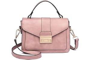 Miss Lulu Handtasche Klein Henkeltasche Damen Elegante Schultertasche Umhängetasche Kunstlerder Shopper