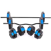 Tan Spor 70 Kg FLAT BAR (150 cm + Z BAR (120 cm) Dumbbell Weight Weightlifting FULL SET With Blue Cover
