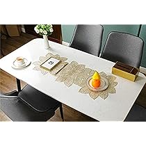 Runner Da Tavolo In PVC Impermeabile Oro 92x33cm - Per Cucina, Matrimoni E Feste - Foto 10