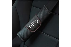 QUXING 2 Pezzi Carbonio Imbottiture Cinture di Sicurezza, per Alfa Romeo Mito Copri Cintura di Sicurezza Traspirante Morbido Morbido Accessori