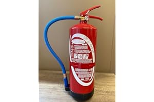 FIRE SHOP Extincteur 6 litres sans Fluor Mousse à Eau pulvérisée avec additif ABF Norme CE et Support de Fixatio