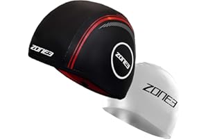 ZONE3 Neoprene Strapless Swim Cap Made Of 4mm Yamamoto Smoothskin For Cold Water Swimming With Extra Silicone Cap