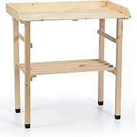 myGardenlust Pflanztisch für Garten Balkon und Terrasse - Gartentisch rechteckig aus Kiefern Holz - Pflanzentisch 80 x…