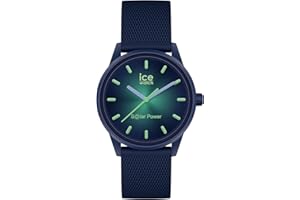 ICE-WATCH - Ice Solar Power Borealis - Reloj Azul para Hombre con Correa de Silicona