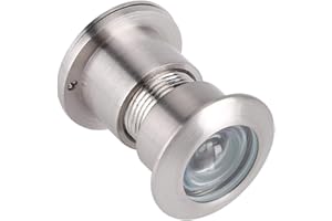 OUKENS Sicherheits-Türspion, Türspion aus Aluminium, 28 mm breiter Betrachtungswinkel mit robuster Sichtschutzabdeckung für 40-60mm Dicke Türen Home Office Hotel(Silber)