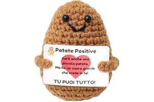 HAMKU 1 Pezzo Patata Positiva con Messaggio Motivazionale - Idee Regalo Donna Compleanno - Regalo Amica Speciale Originale - Regalo Ufficio