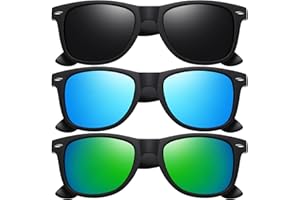 OUGENNI Sunglasses Men Polarized Sunglasses for Men Women Retro Mirrored Sunglasses Men Women Uv Protection Sunglasses for Travel Driving Fishing Outdoor