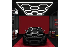 YBAOTUU Sechseckige Garagenleuchte, sechseckige LED-Garagenleuchte, Waben-LED-Leuchten, höhere Helligkeit, 720 W, 14er-Packung Sechseckige Garagen-LED-Leuchte, Keller, Lager, Fitnessstudio, Auto-Schönheitssal