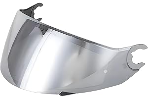 Guajiro - Helmet Visor Compatible with Shark VZ160 Spartan | Skwal | Skwal 2 | D Skwal - Polycarbonate Screen prepared for Pinlock (Silver)