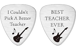 SMARGO I Couldn't Pick A Better Teacher Guitar Picks Plectrum Appreciation Gifts Thank You Gifts For Teacher Birthday Christmas Presents Best Teacher Ever