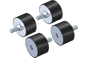 Kvartsman 4 stycken M10 x 28 mm gummiisolatorer med bultar 50 x 30 mm hane kvinnlig vibrerande stötdämpare galvaniserade cyli