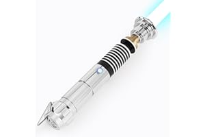 Saberforms Lightsaber Dueling Light Saber with 12 RGB Colors 16 Sound Fonts and Motion Control, Force FX Lightsabers with Premium Metal Handle and Replaceable Blade, Light Sabers for Adults, Kids