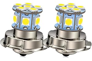 Ruiandsion 2pcs P26S LED lampadina da DC 6V lampadina luminosa eccellente 5050 LED 6000K bianco 12SMD chipset per motociclo della motocicletta faro