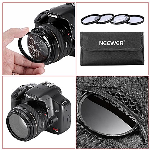 Neewer 52MM Quatre Pi  ces Filtre Kit Macro Close-up   1  2  4  10  avec Pochette de Filtre pour NIKON et autres Cam  ra Lens
