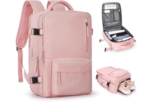 HPLQQ Zaino Bagaglio a Mano Ryanair 40x20x25 Zaino Aereo Borse da Cabina per Easyjet 45x36x20 Zaino da Viaggio donna con porta ricarica USB, Borsa da Viaggio aereo Zaino Computer Impermeabile Casual Daypack