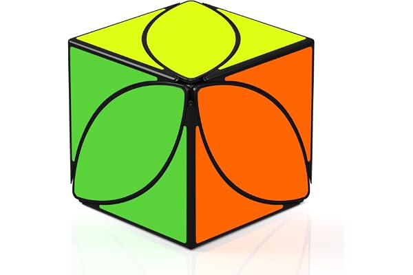 ROXENDA Cube de Vitesse, Cube Magique Speed Cube; Autocollant Spin Lisse Super Durable avec des Couleurs Vives pour; Facile à Tourner et à Lisser(Irregular Cube)