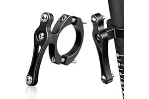 MenYiYDS 1 PCS BOTTLE CAGE ADAPTER, ALUMINIUM UNIVERSAL BIKE BOTTLE CAGE CUP HOLDER ADJUSTABLE HANDLEBAR BOTTLE CAGE REPLACEMENT BOTTLE CAGE, SEAT POST HANDLEBAR MOUNT (BLACK)