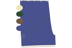 Home Tresor Tenda da Sole per Balconi in Tessuto Resistente per Esterno con Anelli e Ganci, Tenda Parasole a Cascata da Finestra e Veranda, Tinta Unita (200x300 cm, Blu)