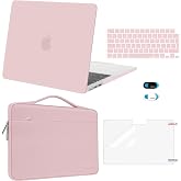 MOSISO Case Compatible with MacBook Air 13 Inch M5 M4 M3 M2 2026-2022 | A3449 A3240 A3113 A2681,Case for MacBook Air 13,6&amp;Sle