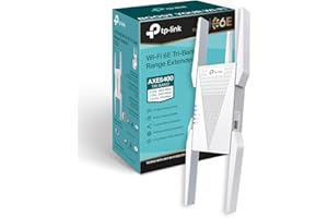 TP-Link RE815XE Repetidor WiFi 6e Mesh AXE5400, Triple Banda,Banda Exclusiva 6GHz,Canal de 160MHz,Fácil Control por App,Compatible con EasyMesh