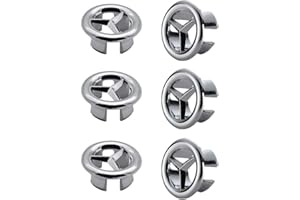 BAIJ Anneau de débordement d'évier,6 pièces Anneau de Trop-Plein d'Évier Garniture Évier de Trou Rond pour Bassin de Cuisine de Salle de Bains Couvercle de Bouchon de Vidange