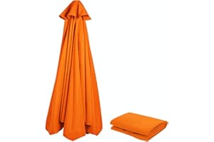 NAFGQIY Sonnenschirm Ersatzbezug 3m/270cm/2m/230cm/250cm 8 Streben/6 Streben Anthrazit/Blau/Grau/Rot/Beige, Sonnenschirm Stoff Uv Schutz 80 Windfest Stabil Strand Terrasse Garten Sonnenschirm Ersatzteile