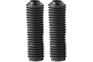 POFET 1 Pair Rubber Fork Gaiters Motorcycle Boot Protector Cover Motorbike Front Fork Boots Rubber Shock Gaiters Cover for CQR ATV Dirt Bike