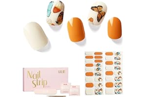 ‎NAILOG NAILOG Nagelfolie,Nagelfolie uv Härtend,Nagelfolie Selbstklebend,UV Nagelfolien,34 Stück Nagelsticker,Nails Starter Set,Geschenk für Frauen,Butterflies
