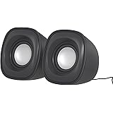 amazon basics 2.0 Multimedia Speaker for PC | 3.5 mm Aux-in | 2x3W | for PC, Laptop, Tablet