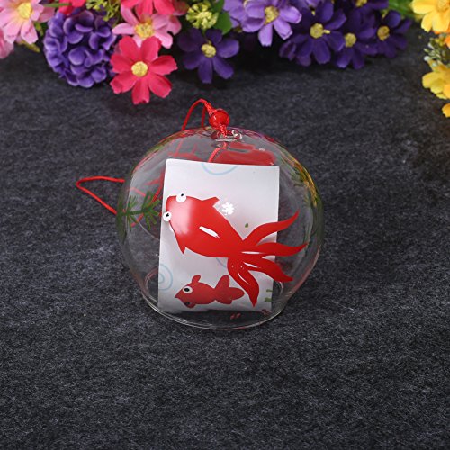 Wind Glocke Japanische Wind Chimes Handgefertigtes Glas Wind chimes- (Fisch) - 7