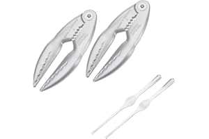 Westmark Set per Crostacei, 4 Pezzi, 2 Pinze per Crostacei, Cracky, 2 Forchette per Aragoste, Alluminio con Speciale Rivestimento per il Contatto con gli Alimenti/Acciaio Inox, Argento, 660022E6