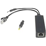 DSLRKIT Active PoE Splitter Power Over Ethernet 48V to 5V 2.4A Compliant IEEE802.3af