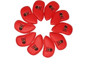 SEACLOUD 10 fundas gruesas de cuero sintético para cabeza de palos de golf y hierro para palos de golf