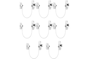 HOMGEN Window Open Restrictors Popular 8pcs Window Restrictors Locks Baby Security Window Locks Window Restrictor for Upvc Safety Window Locks with Screws &Keys Perfect for Windows