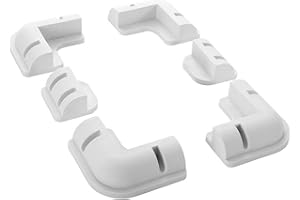 TRAMILY Solarpanel-Halterungen Weiße ABS-Solarpanel-Montagehalterungen Bohrfreie Eckhalterungshalterung für Holzrahmen Wohnwagen Wohnmobil Boote Schuppen Camper Wohnwagen Verdeck UV-beständig (6PC)