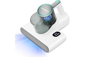 HAUSHOF Mattress Vacuum Cleaner with UV Light, 16kPa Suction & HEPA | 16kPa Powerful Suction, 275nm UV-C Light, 60°C Heat Function, Ultrasonic Deep Cleaning, H11 HEPA Filtration