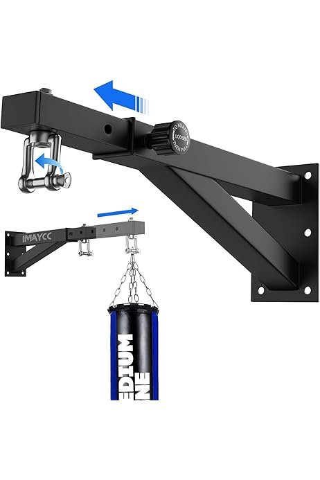 Supporto Parete Per Sacco Da Boxe - Staffa In Acciaio Per Appendere Sacchi Da Allenamento - Foto 6