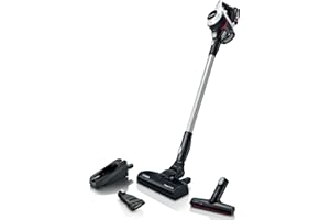 Bosch Electroménager Unlimited 6, BCS611AM, aspirateur Balai Rechargeable sans Fil, autonomie de 30 Min, performant sur différents Types de Sol, Accessoires Inclus, Blanc