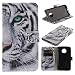 Produktbild Motorola Moto E4 Plus Hülle Moto E4 Plus Case WYSTORE Bunte Muster PU Leder Tasche Flip Wallet Case Anti-Scratch Shell Cash Pouch ID Card Slot Magnetverschluss Etui Soft Silikon Back Cover Folio Hüllen Schale SchutzHüllen für Moto E4 Plus (5.5") - A03