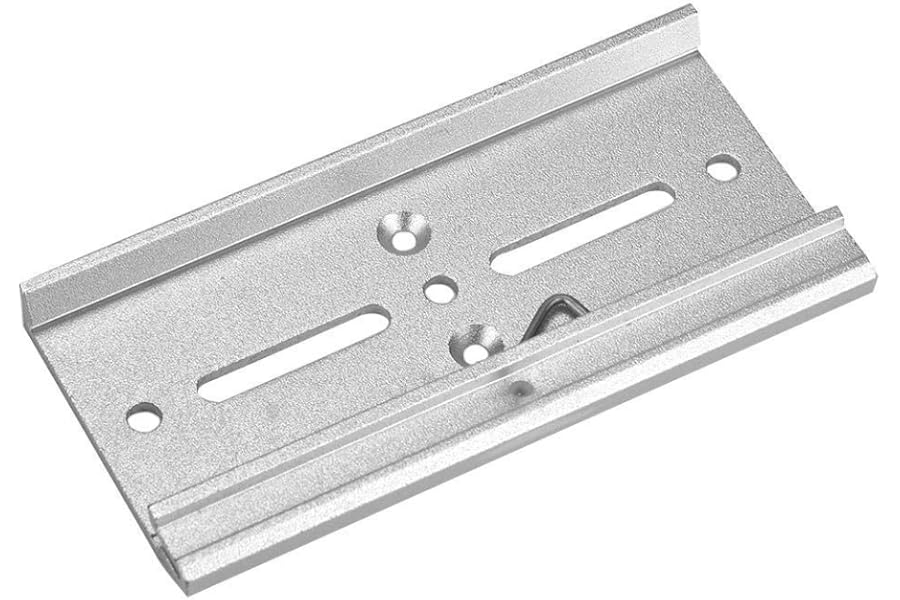 35mm Aluminum Din Rail Fixed Screw Clamp Fastener Clip for Relay Mounting Bracket(#8)