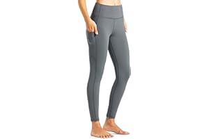 Libin Leggings Térmicos Mujer Invierno Mallas Deporte Impermeable de Leggings Forrados Yoga Pantalones Trekking con Bolsillos
