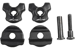 DRHOMEAM Morsetto per sellino per bicicletta, in metallo, per guide in carbonio, 7 x 9/7 x 7 mm, in acciaio, colore nero (7 x 7 mm)