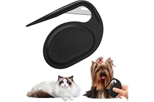 Kabwea Pet Knotting Comb, Soin du pelage & des griffes, 2024 Nouveau couteau à démêler chat,3 en 1 Peigne à démêler multifonctions pour chiens,Peigne à nœuds pour chat