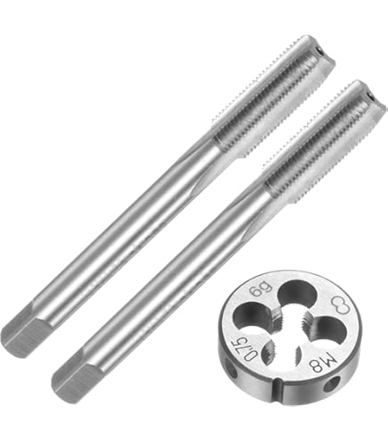 Set Maschio E Matrice M10 X 1.5mm Mano Sinistra - Acciaio Ad Alta Velocità Per Filettatura - Foto 4