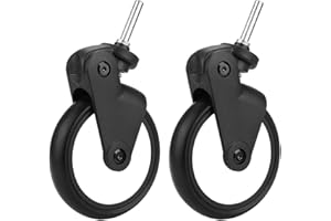 FOTABPYTI Roue Poussette, Accessoire de Roue de Poussette, Roue de Poussette Pratique pour Yoya pour Kiddopotamus(Une Paire de Roues Avant)