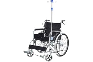 summerr IV Pole Drip Stand,IV Stand for wheelchair, IV Pole with Stainless Steel, Adjustable Height Display Stand Rack