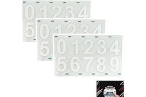AOSRIOYLT Nanofilm Adesivo per targa, Vanish Plates Targhe, numero di targa riflettente invisibile digitale (bianco, M)