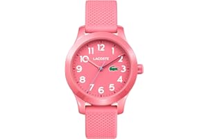 Lacoste Reloj Analógico de Cuarzo para Niños Colección LACOSTE.12.12 Kids con Correa de Silicona Rosa - 2030006