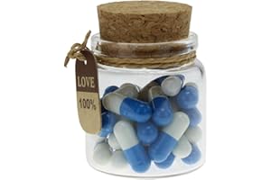 INFMETRY Letters in Capsule San Valentin Navidad Regalos Originales para Mujer Hombre Regalo Madre Ideas Gifts for Boyfriend Girlfriend Mom (25pcs Dark Blue)