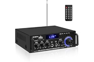 Hifi Stereo Amplificatore,Bluetooth 5.0 Audio Amplificatore Ricevitore,BT-298pro 50W+50W Max.600W Potenza Di Uscita Amplifica